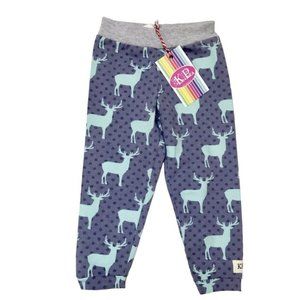 NWT KPea Reindeer Print Pants Size 24m